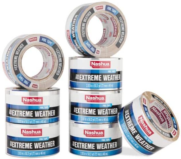 Nashuatec 2.83 in. x 50 yd. 330X Extreme Weather Air Duct HVAC Foil Tape Pro Pack (8-Pack)