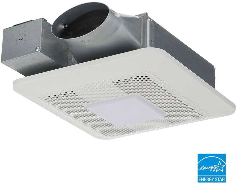 Panasonic WhisperThin DC LED Pick-A-Flow 80 -100 CFM Ceiling/Wall Bathroom Exhaust Fan, 3-3/8 in. Low Profile Housing