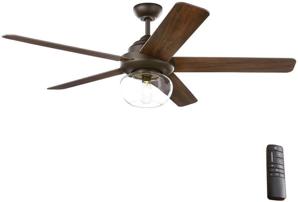 Home Decorators Collection Avonbrook 56 in. LED Bronze Ceiling Fan with Light Kit and Remote Control