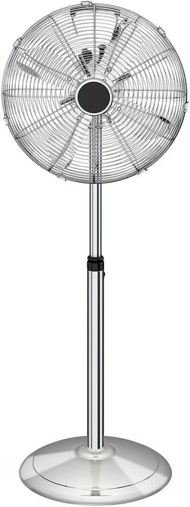 Xppliance 16 in. 3 -Speeds Adjustable Horizontal Ocillation Stand Pedestal Fan for 75° Low Noise, High Velocity