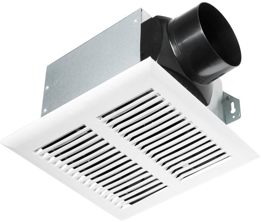 Hampton Bay 80 CFM Ceiling Mount Room Side Installation Heavy-Duty Bathroom Exhaust Fan, ENERGY STAR