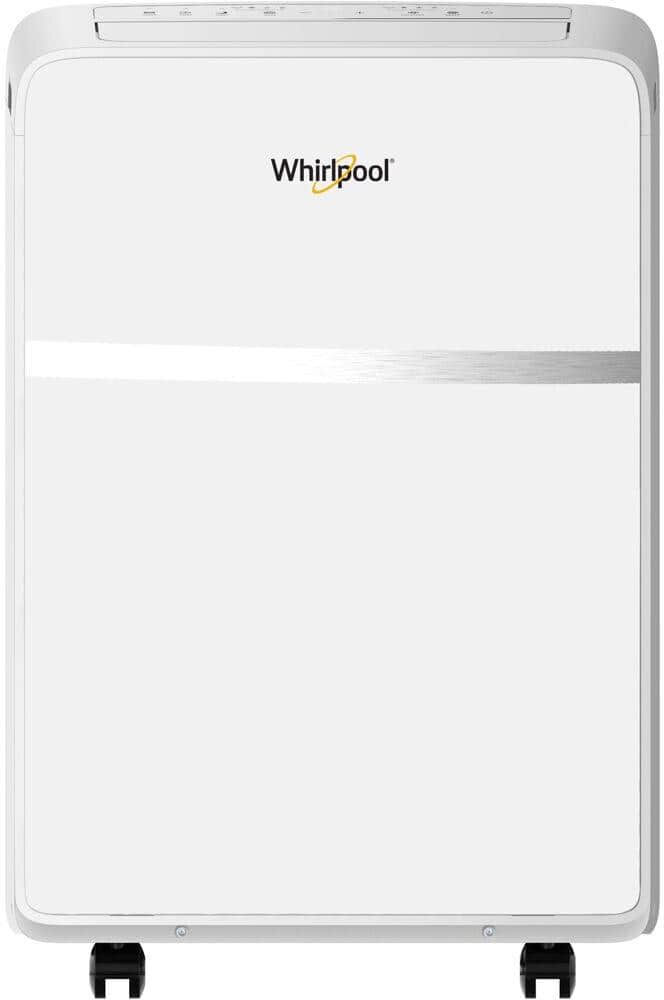 Whirlpool 5,500 BTU Portable Air Conditioner Cools 200 Sq. Ft. with Remote Control, Timer, Restart, Dehumidifier and Fan in White