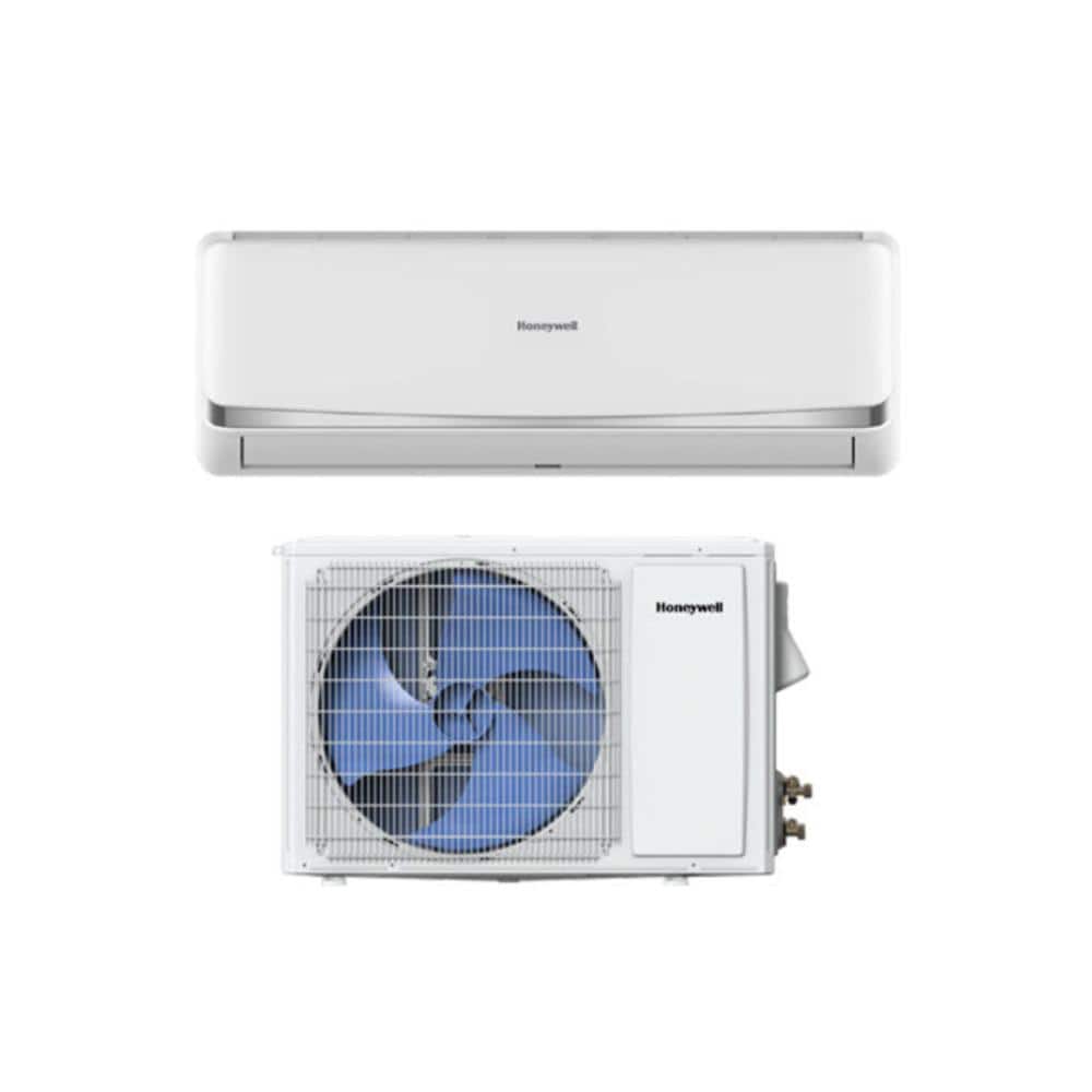 Honeywell 18,000 BTU Mini Split Air Conditioner with Heat and Cleaning Options, Single Zone