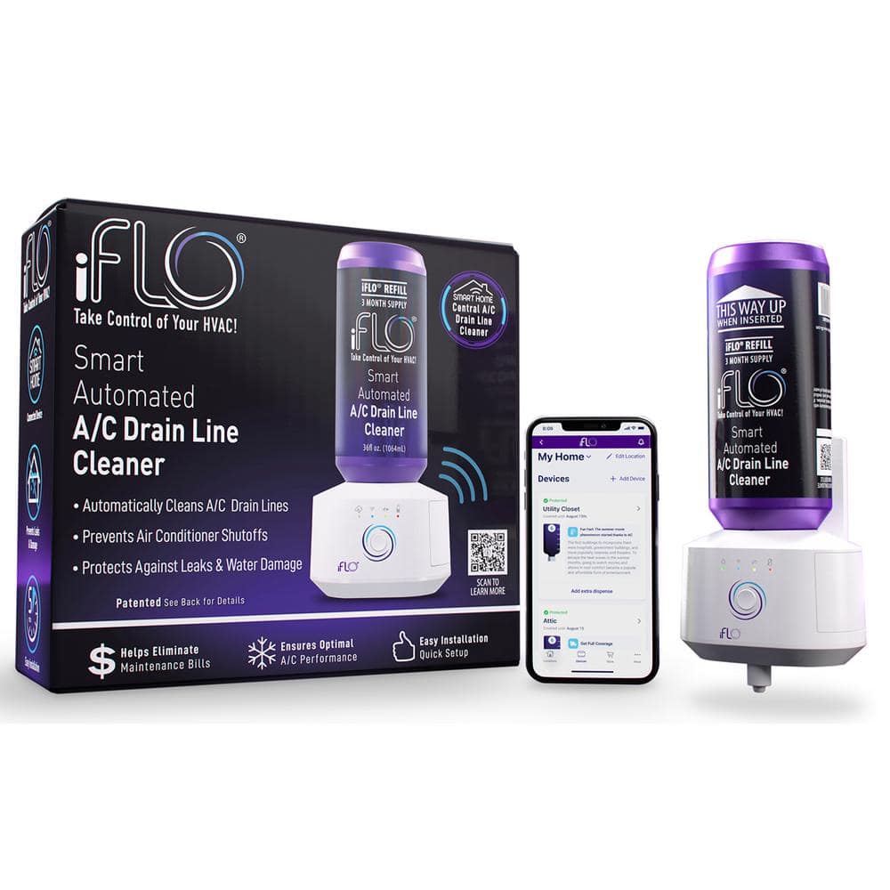 iFLO Automated AC Drain Line Cleaner System