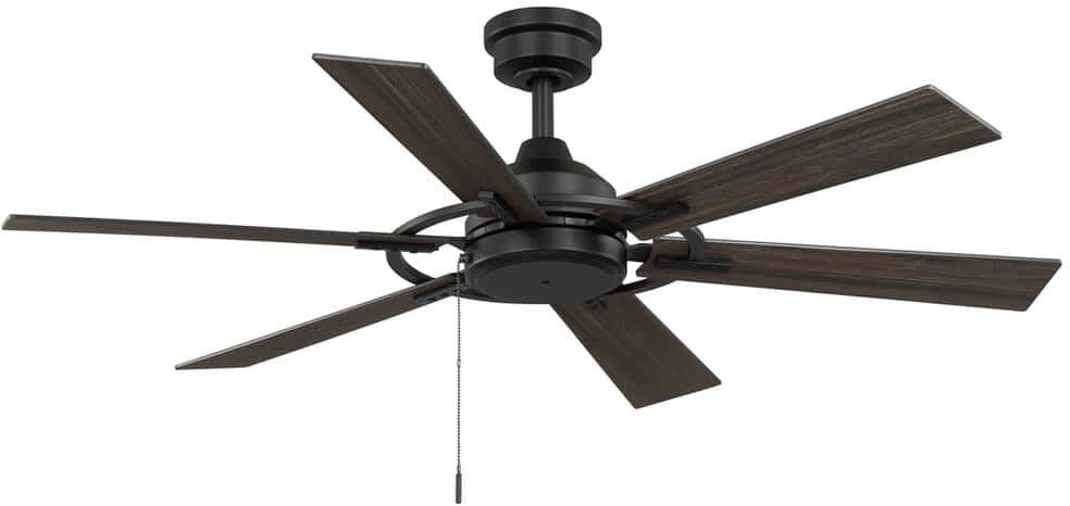 Home Decorators Collection Makenna 52 in. Indoor/Covered Outdoor Ceiling Fan in Matte Black