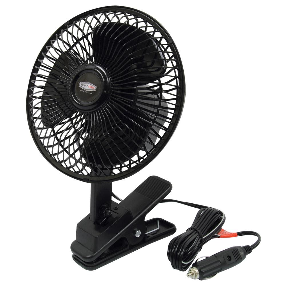 RoadPro 12-Volt Quick Clip Multi-Mount Oscillating Fan
