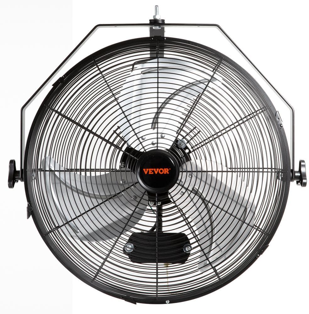 VEVOR Wall Mount Fan 18 in. 3-Speed High Velocity Max. 4150 CFM Waterproof Oscillating Industrial Wall Fan, ETL Listed