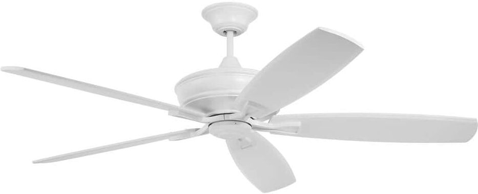 CRAFTMADE Santori 60 in. Matte White Finish Ceiling Fan w/Remote Control Smart Wi-Fi Enabled, works w/Alexa & Smart Home Devices