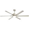 Breezary Patsy 72 in. Integrated LED Indoor Aluminum-Blade Champaign Silver Ceiling Fan with Light and Remote Control Included