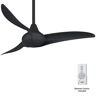 MINKA-AIRE Wave 44 in. Indoor Coal Ceiling Fan with Remote Control
