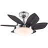 Westinghouse Quince 24 in. Integrated LED Chrome Ceiling Fan with Light Kit