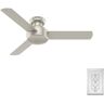 Hunter Presto 44 in. Indoor Ceiling Fan in Matte Nickel with Wall Control Included For Bedrooms