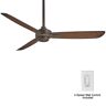 MINKA-AIRE Rudolph 52 in. Indoor Oil Rubbed Bronze with Tobacco Ceiling Fan with Wall Control