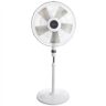 Holmes 16 in. Oscillating Blade Stand Pedestal Fan with Metal Grill in White