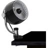 Vornado Pivot3C 5.8 in. Desktop Fan Air Circulator with Multi-Surface Mount, Black