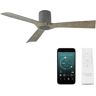 Modern Forms Aviator 54 in. Smart Indoor/Outdoor 3-Blade Flush Mount Ceiling Fan Graphite Weathered Gray with Remote Control