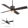 MINKA-AIRE Strata 52 in. LED Indoor/Outdoor Oil Rubbed Bronze Ceiling Fan with Light and Remote Control