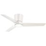 MINKA-AIRE Pure 48 in. Integrated LED Indoor Flat White Ceiling Fan with Light Kit and Wall Control