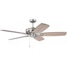 CRAFTMADE Supreme Air Plus 56 in. Indoor Dual Mount 4-Speed Reversible DC Motor Ceiling Fan in Brushed Polished Nickel Finish