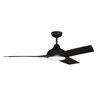 CRAFTMADE Beckham 54 in. Indoor/Outdoor Flat Black Ceiling Fan with Smart Wi-Fi Enabled Remote and Integrated LED Light Kit