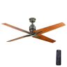 Home Decorators Collection Virginia Highland 56 in. Indoor Espresso Bronze Ceiling Fan with Remote Control