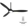 MINKA-AIRE Sleek 60 in. Integrated LED Indoor Coal Smart Ceiling Fan with Remote Control