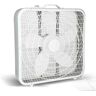 Aoibox 20 in. Box Fan, 3-Speed Cooling Table Fan Desk Fan with Convenient Carry Handle & Safety Grills, White