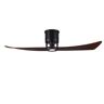 Matthews Fan Company Lindsay 52 in. LED Matte Black Ceiling Fan with Light Kit and Hand Held Remote/Wall Control