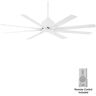 MINKA-AIRE Xtreme H2O 52 in. 6 Fan Speeds Ceiling Fan in Flat White with Remote Control