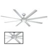Modern Forms Hydra 96 in. LED Indoor/Outdoor Titanium Silver 8-Blade Smart Ceiling Fan with 3000K Light Kit and Wall Control