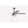 CRAFTMADE Connery 48 in. LED Indoor Brushed Polished Nickel Finish Downrod Mount Ceiling Fan with Reversible Blades and Light Kit