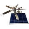 Remington Outdoor Solar-Powered 52 in. 3-Speed Ceiling Fan in Bronze Colored Steel