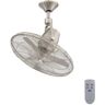 Home Decorators Collection Bentley III 22 in. Indoor/Outdoor Brushed Nickel Oscillating Ceiling Fan with Remote Control