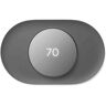 Google Nest Thermostat - Smart Programmable Wi-Fi Thermostat Charcoal + Nest Thermostat Trim Kit Charcoal