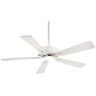 MINKA-AIRE Contractor 52 in. Integrated LED Indoor Bone White Ceiling Fan with Light with Remote Control