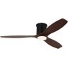 Generation Lighting Collins 52 in. Integrated LED Indoor/Outdoor Midnight Black Smart Hugger Ceiling Fan with Light Kit and Remote