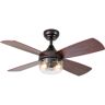 River of Goods Yvette 42 in. 2-Light Indoor Antique Bronze Ceiling Fan with Remote