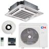 COOPER & HUNTER Sophia 12000 BTU 1-Ton Ductless Mini Split 21.5 SEER Cassette Air Conditioner with Heat Pump and Install Kit 230V