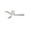 FANIMATION Hugh 44 in. Integrated LED Indoor/Outdoor Matte White Ceiling Fan with Light Kit and Remote Control