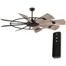 Home Decorators Collection Corinth 72 in. Indoor Matte Black Ceiling Fan with DC Motor and Remote Control Included