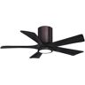 Irene-5HLK 42 in. Integrated LED Indoor/Outdoor Brushed Bronze Ceiling Fan with Remote and Wall Control Included