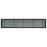 Architectural Grille AG20 Series 4 in. x 36 in. Solid Aluminum Fixed Bar Supply/Return Air Vent Grille, Black-Matte