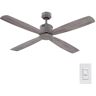 Home Decorators Collection Kitteridge 52 in. Indoor Grey Wood Tone Ceiling Fan