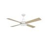 TroposAir Quantum II 52 in. Pure White Ceiling Fan with Remote Control