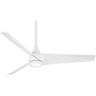 MINKA-AIRE Twist 52 in. Integrated LED Indoor Flat White Smart Ceiling Fan with Remote Control