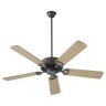 quorum Estate 52 in. Matte Black 5-Blade Traditional Ceiling Fan