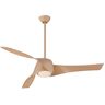 MINKA-AIRE Artemis 58 in. Integrated LED Indoor Maple Ceiling Fan with Light and Remote Control