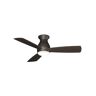 FANIMATION Hugh 44 in. Integrated LED Indoor/Outdoor Matte Greige Ceiling Fan with Light Kit and Remote Control