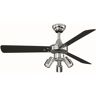 VAXCEL Cyrus 42 in. Indoor Industrial Chrome Ceiling Fan with LED Light Kit