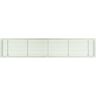 Architectural Grille AG20 Series 4 in. x 36 in. Solid Aluminum Fixed Bar Supply/Return Air Vent Grille, White-Matte